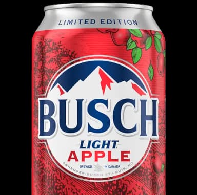 Busch Light Apple can